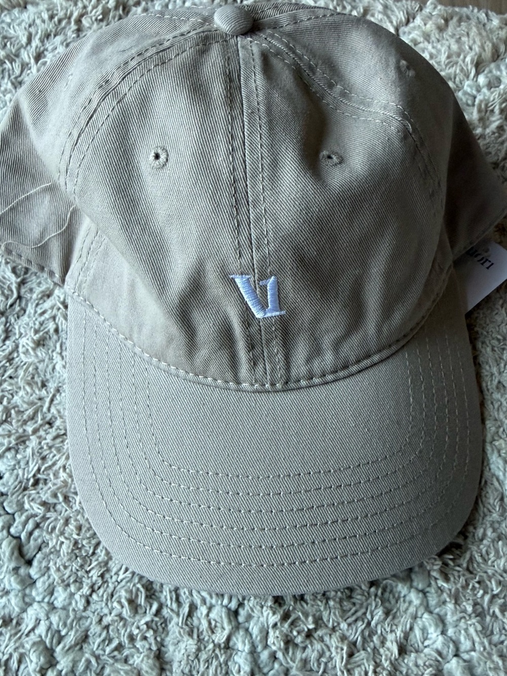 Vuori Embroidered Tan Logo Baseball Hat NEW